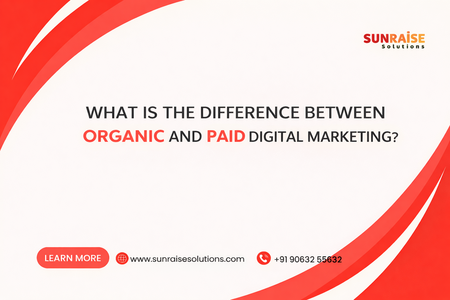  What is the difference between organic and paid digital marketing  